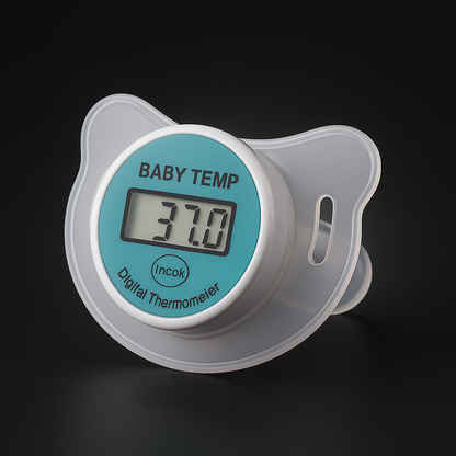 chupete con termometro